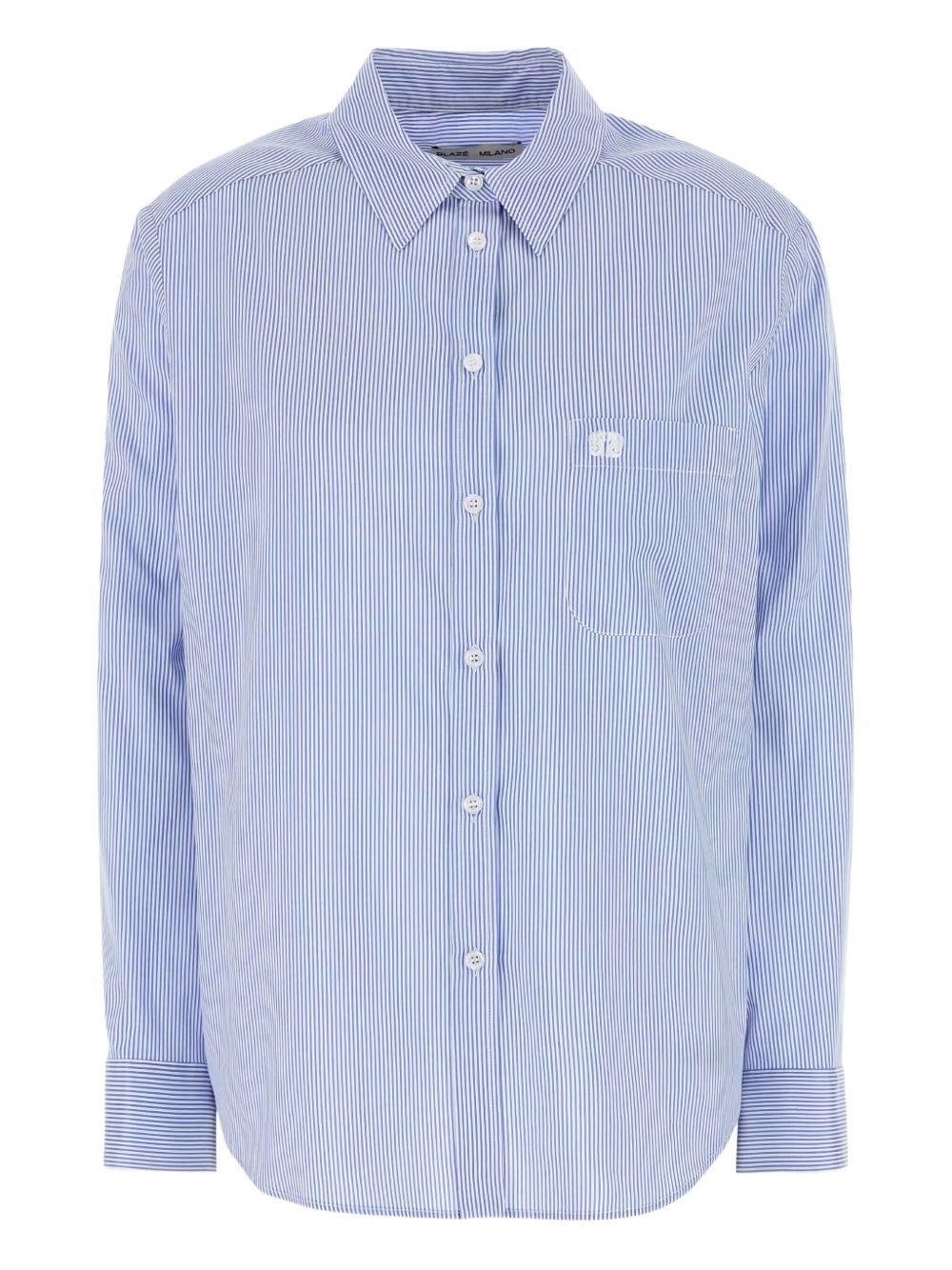 Camicia catalina a righe in azzurro Blazé Milano - donna 