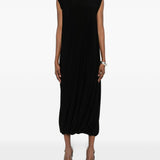 Abito midi senza maniche in nero Norma kamali - donna 