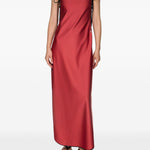Abito con finitura satinata signature in rosso Temily - donna 