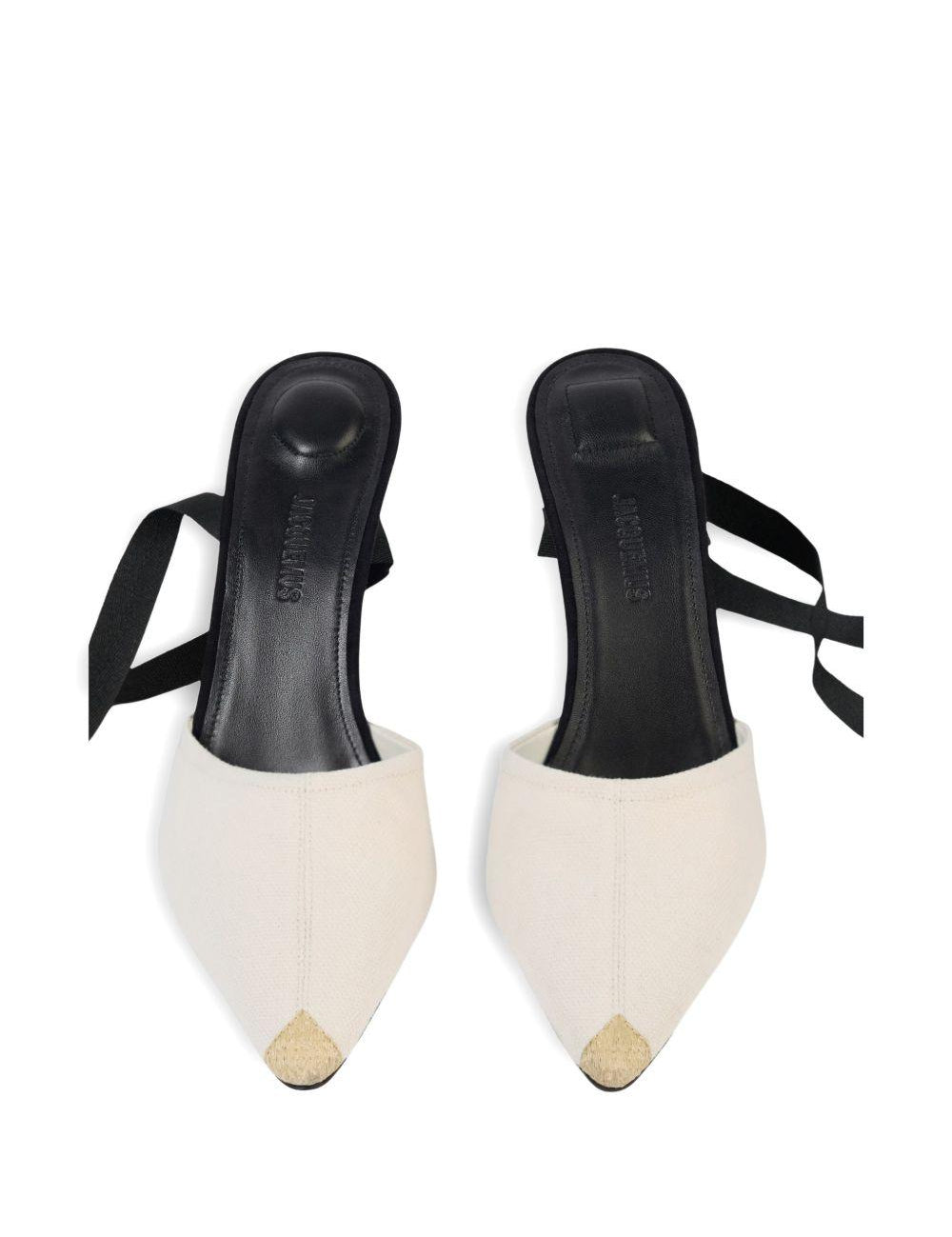 Espadrilles les espadrilles high in avorio e nero Jacquemus - donna 