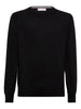 Maglione a girocollo in nero Brunello cucinelli - uomo