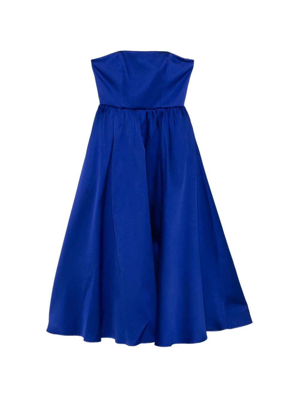 Abito midi con gonna svasata in blu Roland Mouret - donna 