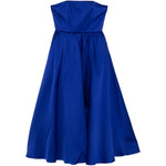 Abito midi con gonna svasata in blu Roland Mouret - donna 