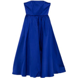 Abito midi con gonna svasata in blu Roland Mouret - donna 