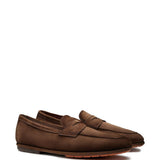 Mocassini penny Carlo in marrone Santoni - uomo 