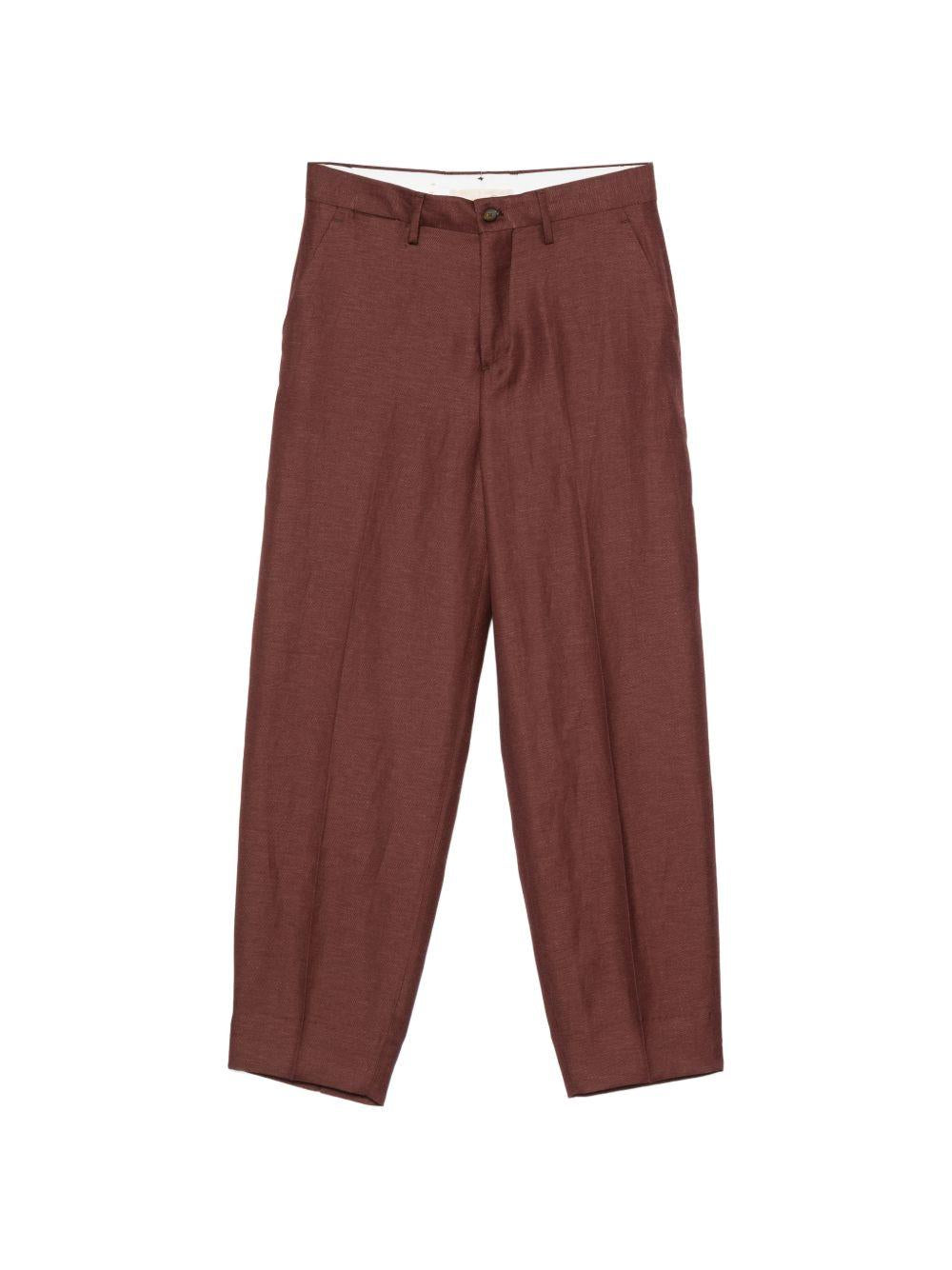 Pantaloni Charlotte con passanti per cintura in marrone Birkenstock x sftm - donna 