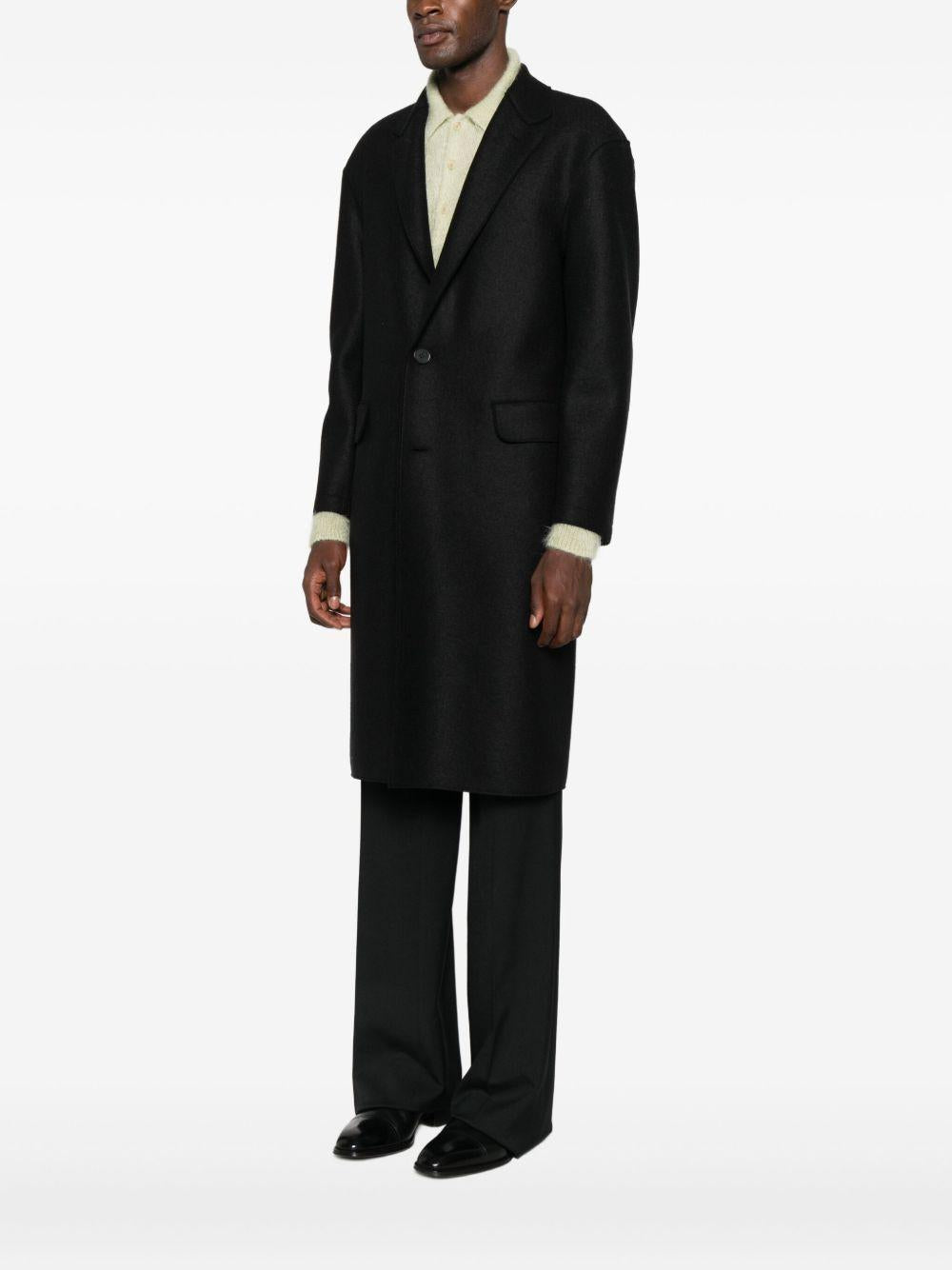 Cappotto monopetto con tasche in blu Harris wharf london - uomo 