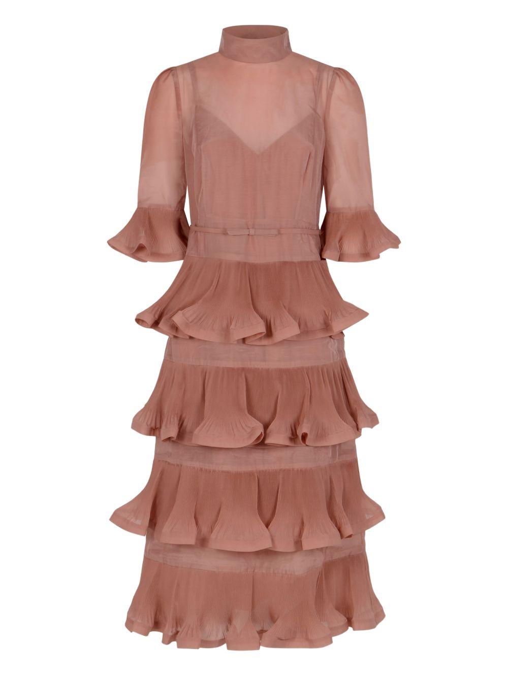 Abito con ruches in rosa Zimmermann - donna 