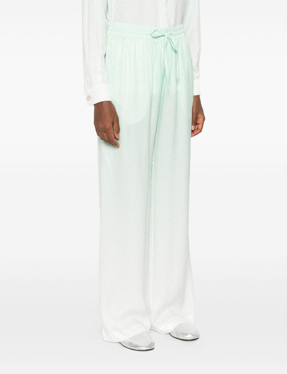 Pantaloni effetto sfumato in verde chiaro Casablanca - uomo 