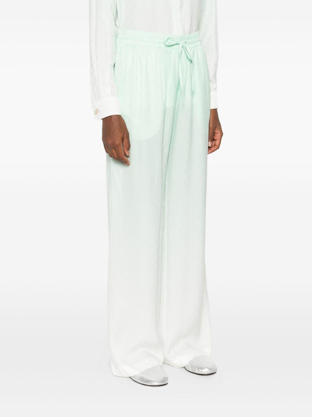Pantaloni effetto sfumato in verde chiaro Casablanca - uomo 