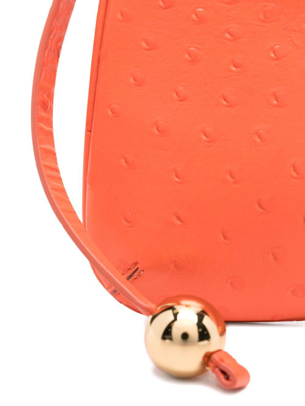 Borsa a spalla Le Bisou Perle in arancione Jacquemus - donna 