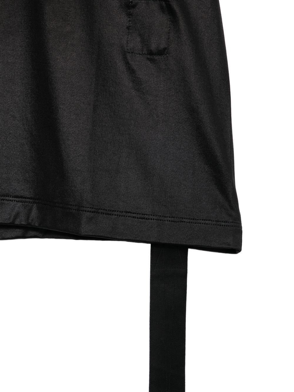 T-shirt a manica corta con nastro in nero Rick owens drkshdw - donna 