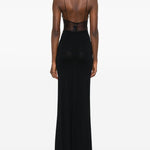 Body con zip e scollo a v in marrone Alex perry - donna 