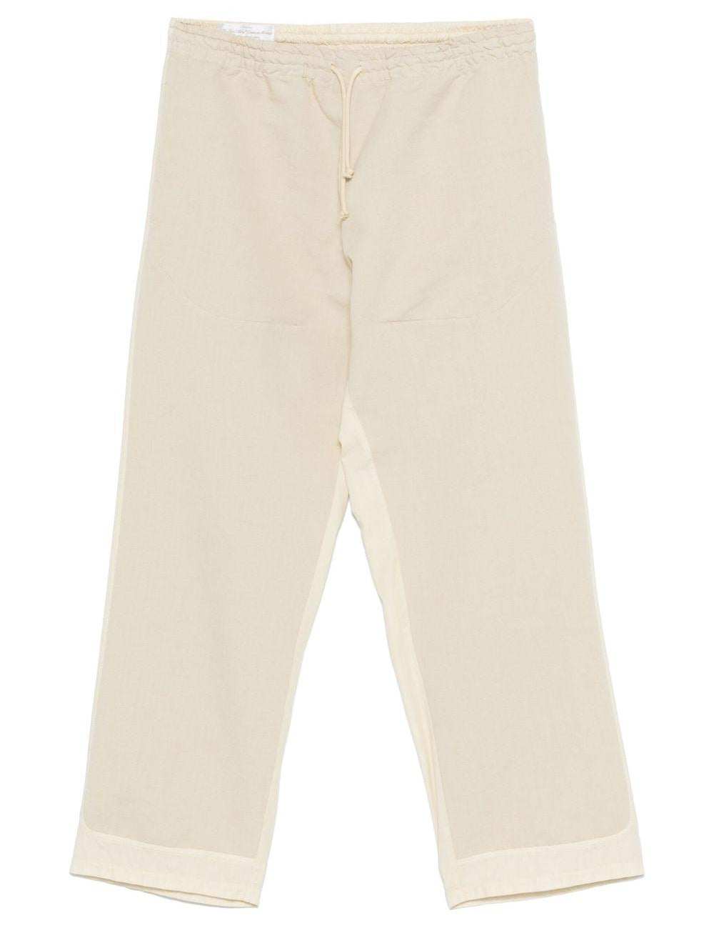 Pantaloni a inserti in beige Ranra - uomo 