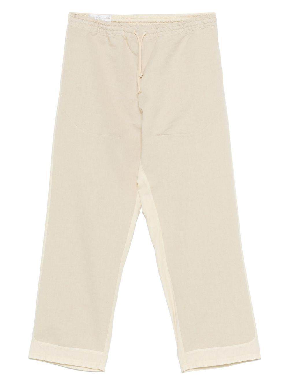 Pantaloni a inserti in beige Ranra - uomo 