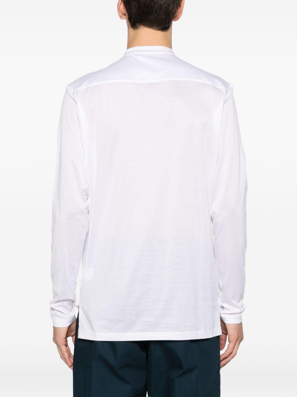 T-shirt a maniche lunghe in bianco Tokyo luxury brand - uomo 