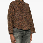 GIACCA CON STAMPA ANIMALIER IN MARRONE Salvatore santoro - donna 