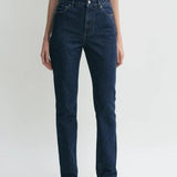 Jeans slim-fi a vita alta in blu Toteme - donna 