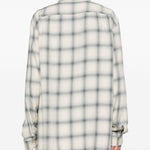 Camicia a quadri in beige e blu Our legacy - uomo 