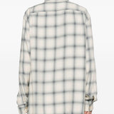 Camicia a quadri in beige e blu Our legacy - uomo 