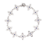 Bracciale gotico con trifoglio in argento Darkai - unisex 