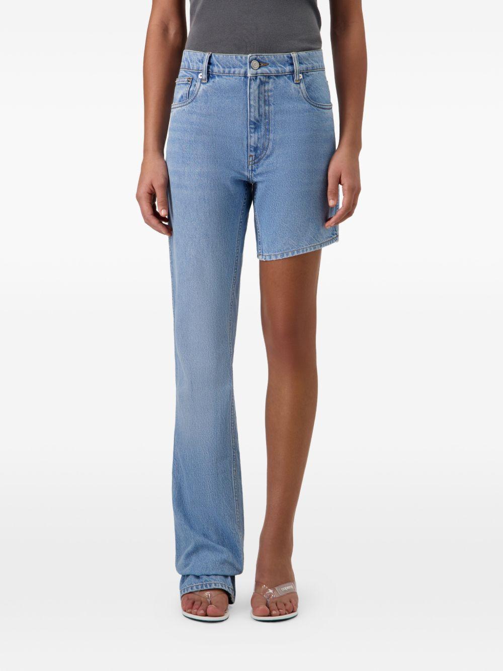 Jeans boyfriend asimmetrico in azzurro Coperni - donna 
