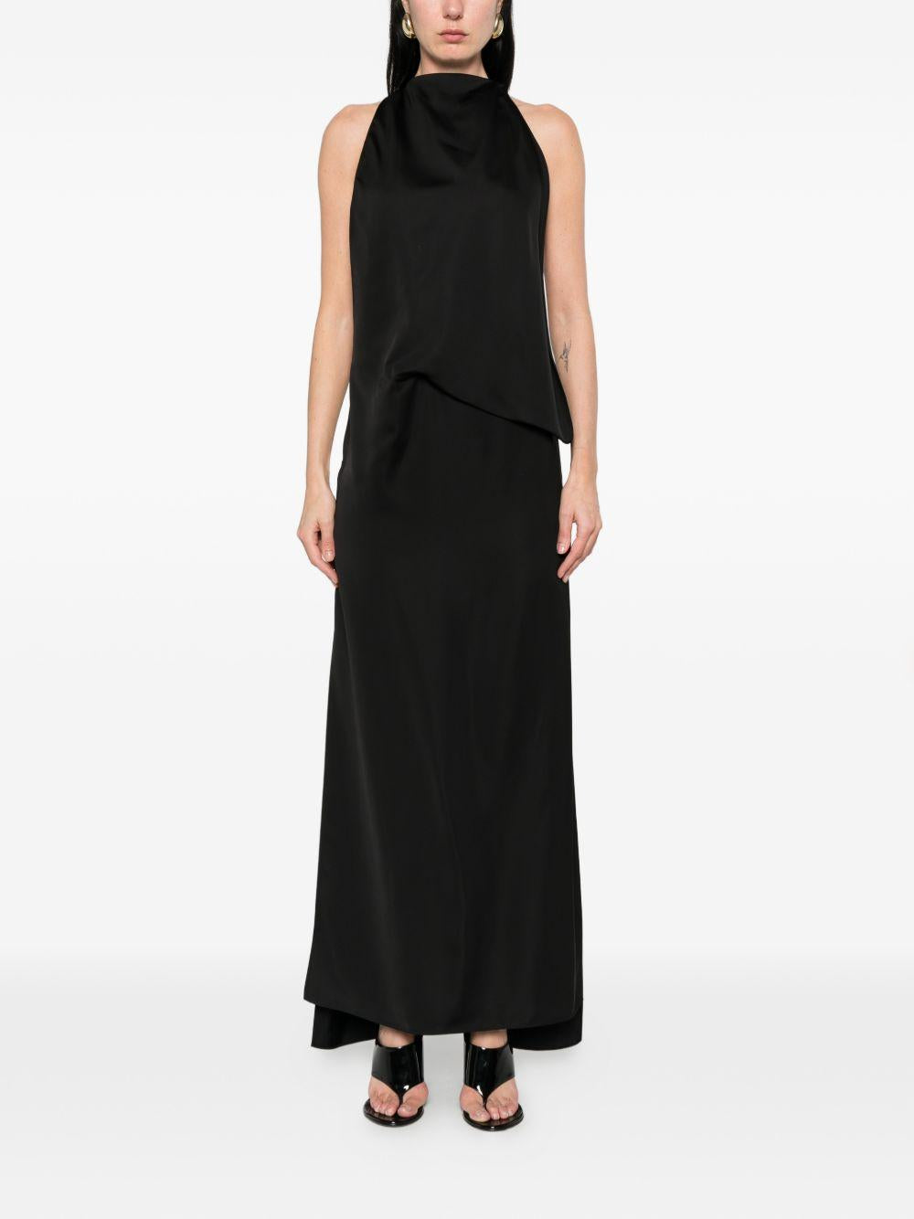 Abito dolmen in nero Max Mara Sportmax- donna 