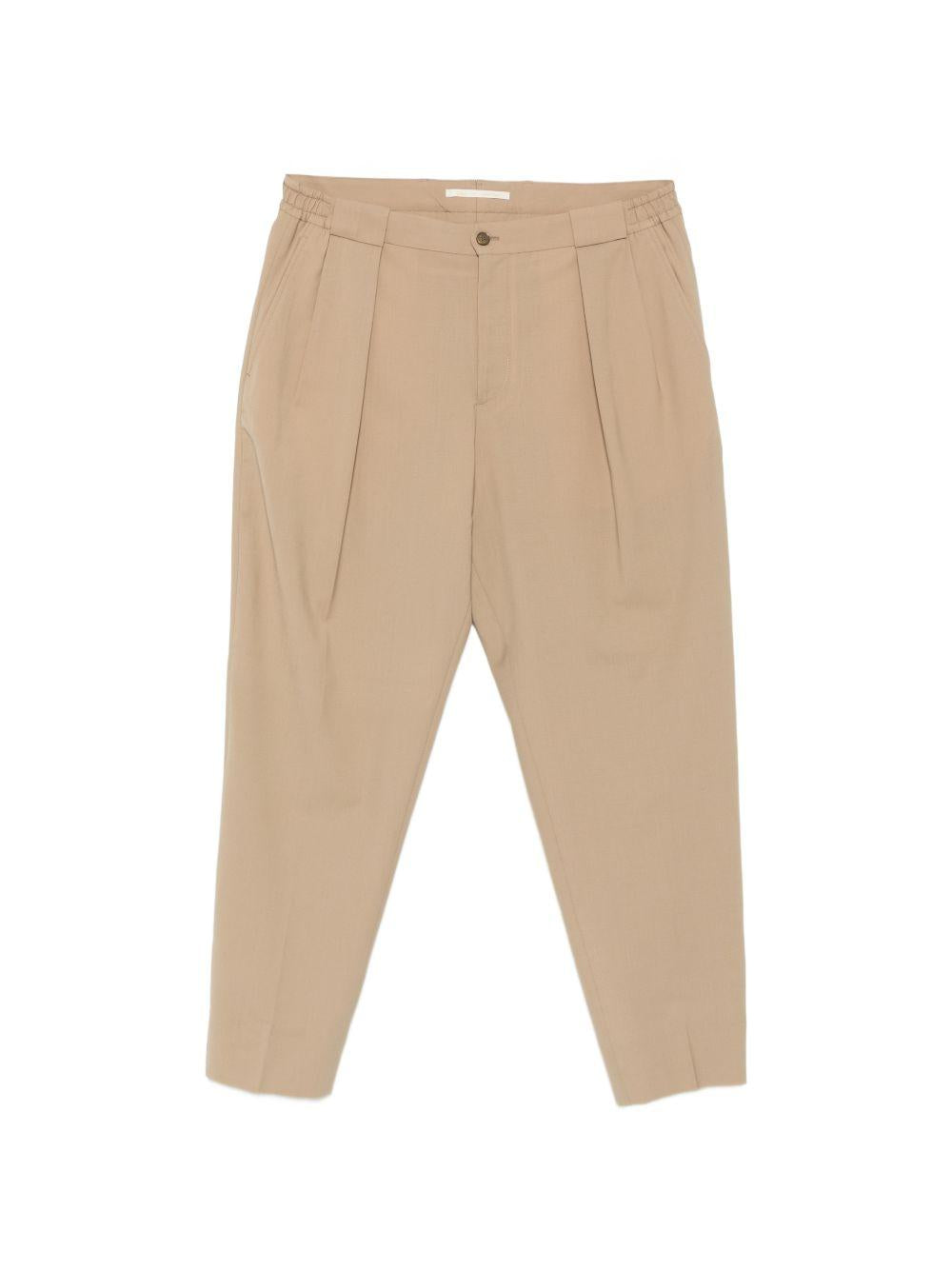 Pantaloni affusolati a pieghe in marrone Briglia 1949 - uomo 