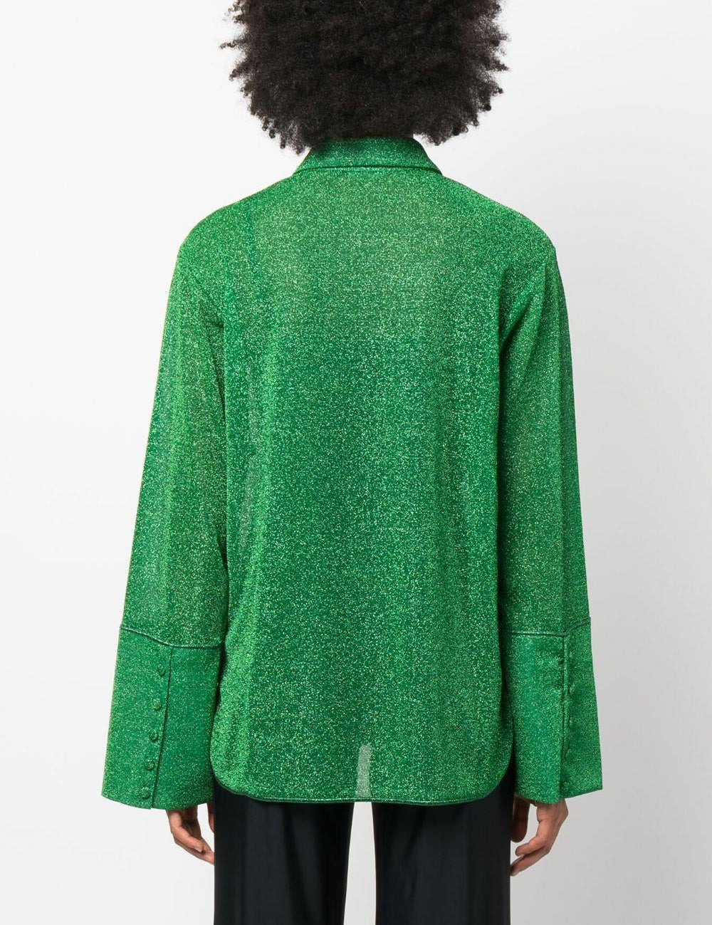 Camicia a maniche lunghe in lurex multicolore Oséree - donna 