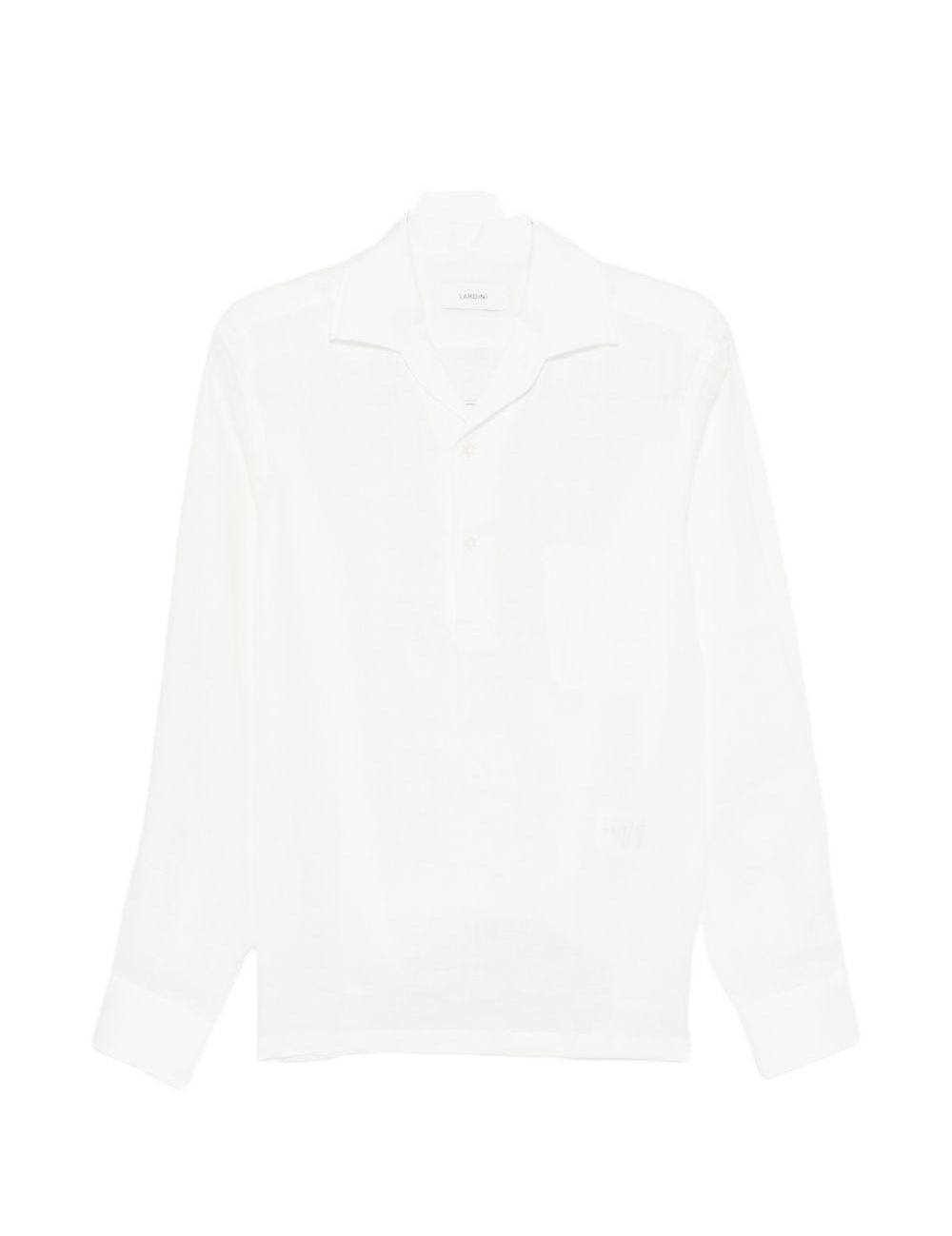Camicia a maniche lunghe in bianco Lardini - uomo 