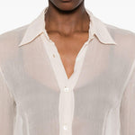 Camicia semi-trasparente cloudy in avorio Dries van noten - donna 