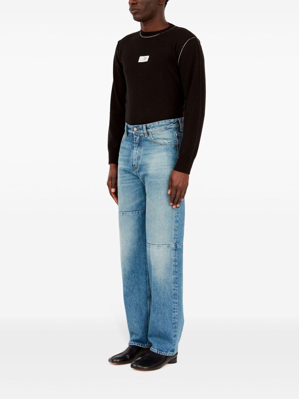 Jeans con cinque tasche in blu Mm6 maison margiela - uomo 
