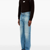 Jeans con cinque tasche in blu Mm6 maison margiela - uomo 