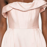 Abito midi con ruches in rosa Roland Mouret - donna 