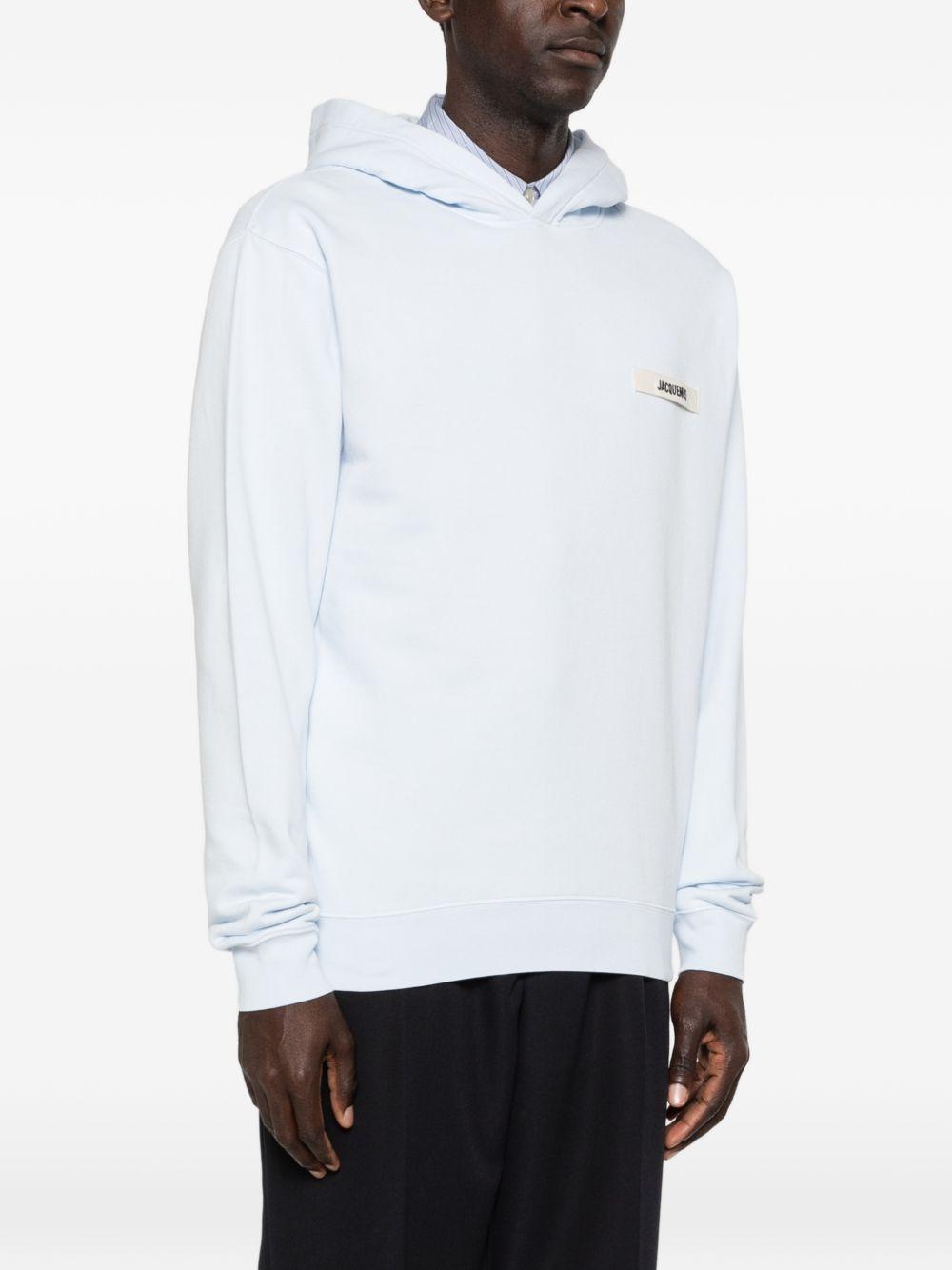 Felpa con logo in azzurro Jacquemus - unisex 