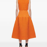 Gonna a trapezio in arancione Melitta Baumeister - donna 