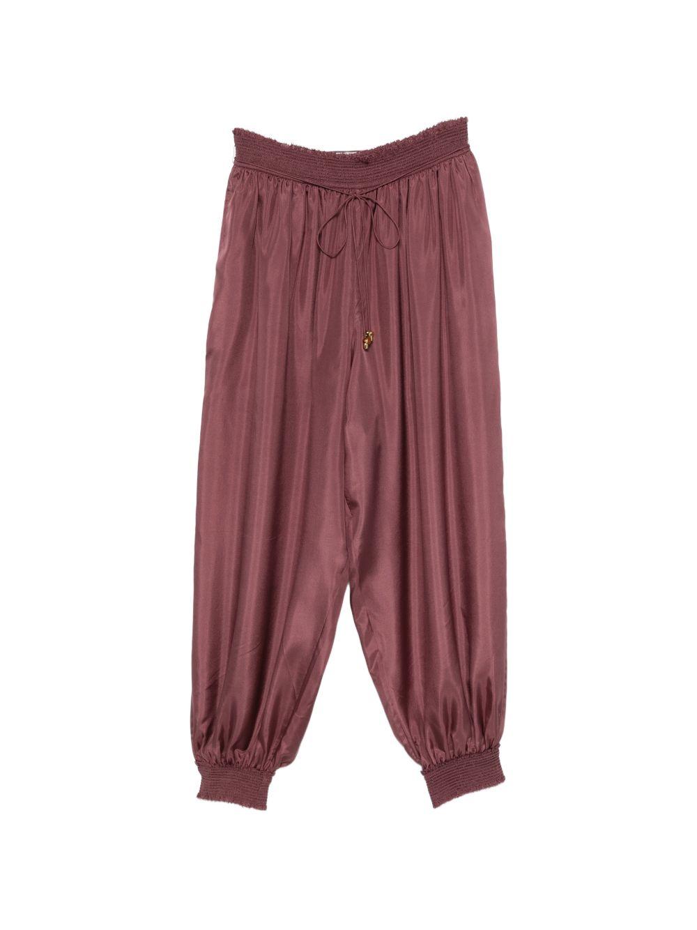 Pantaloni aster con elastico in vita in rosa Zimmermann - donna 