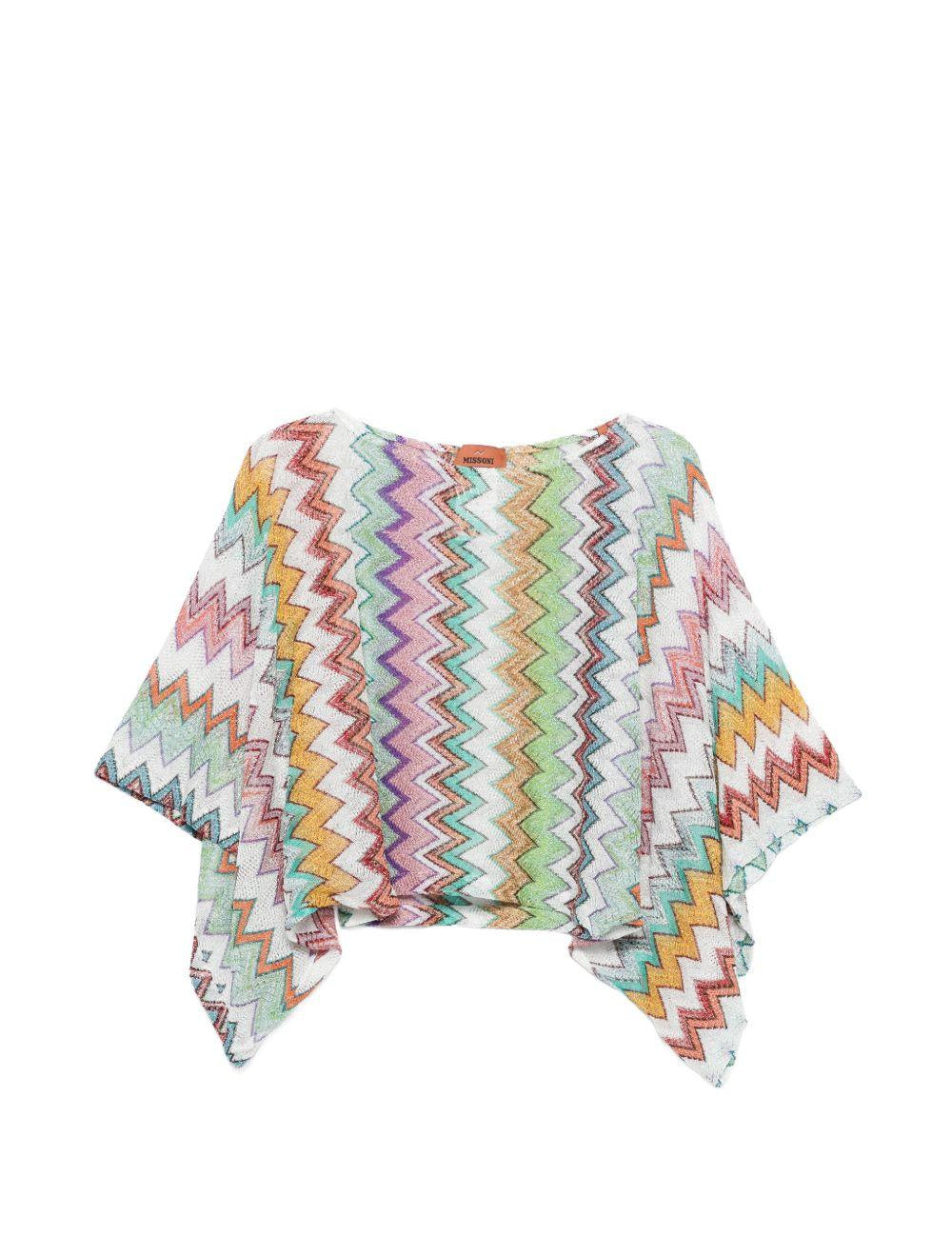 Blusa con scollo a barca multicolore Missoni - donna 