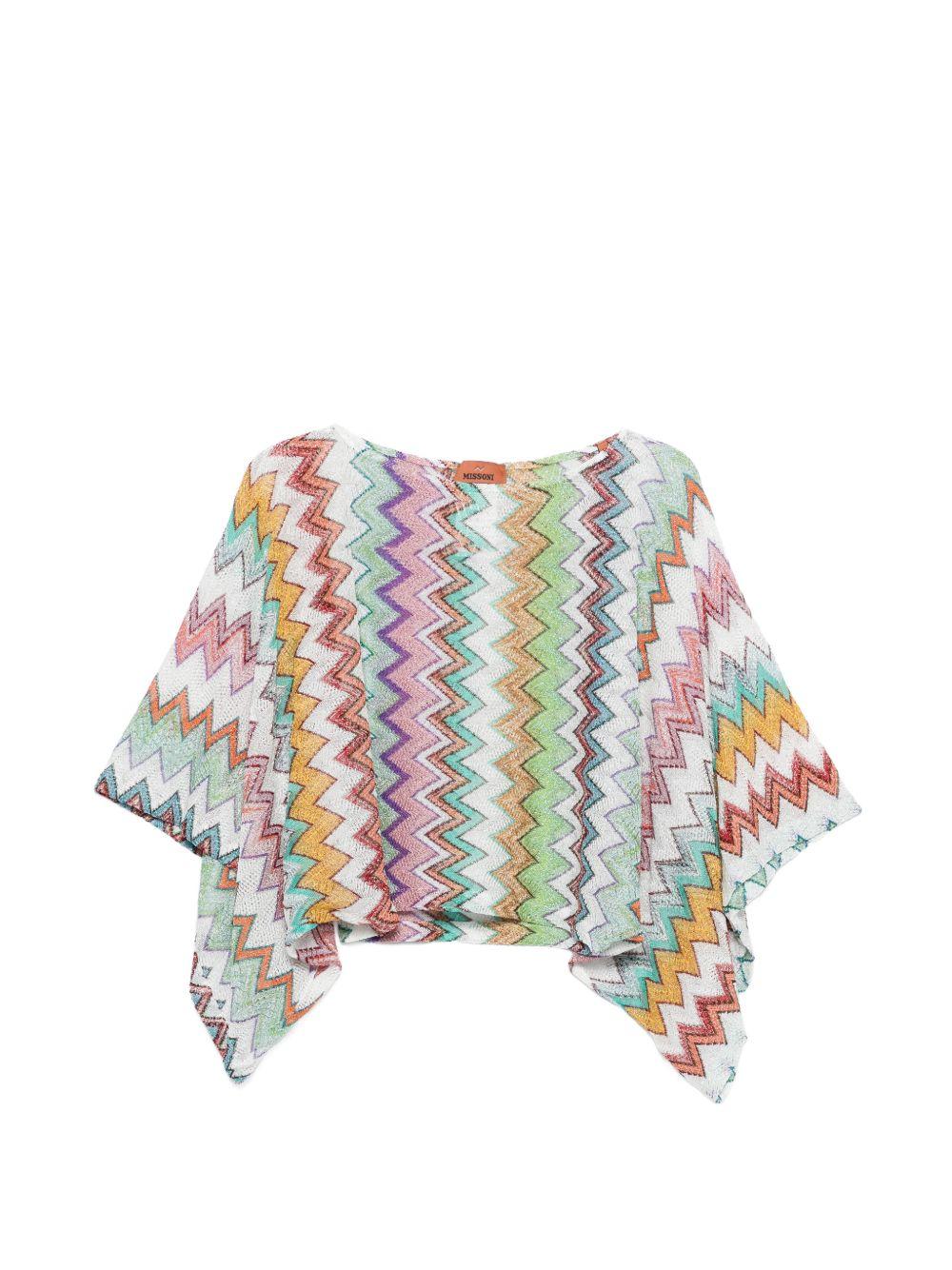 Blusa con scollo a barca multicolore Missoni - donna 