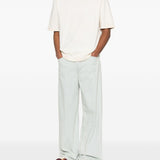 Pantaloni a gamba dritta in celeste Golden goose - uomo 