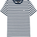 T-shirt a righe in blu e bianco A.P.C. - donna 