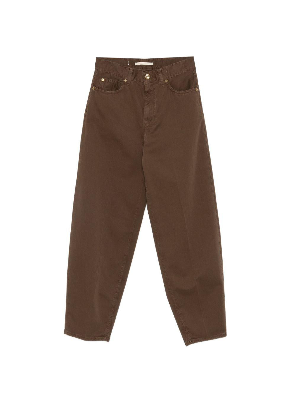 Pantaloni con passanti per cintura in marrone Briglia 1949 - donna 