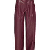 Pantaloni in simil pelle bordeaux Rotate - donna 
