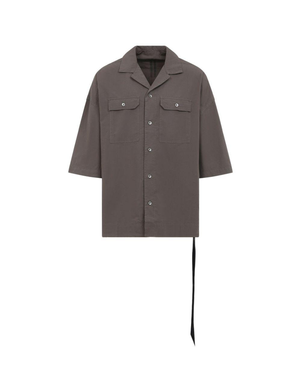 Camicia con tasche in grigio Rick owens drkshdw - uomo 
