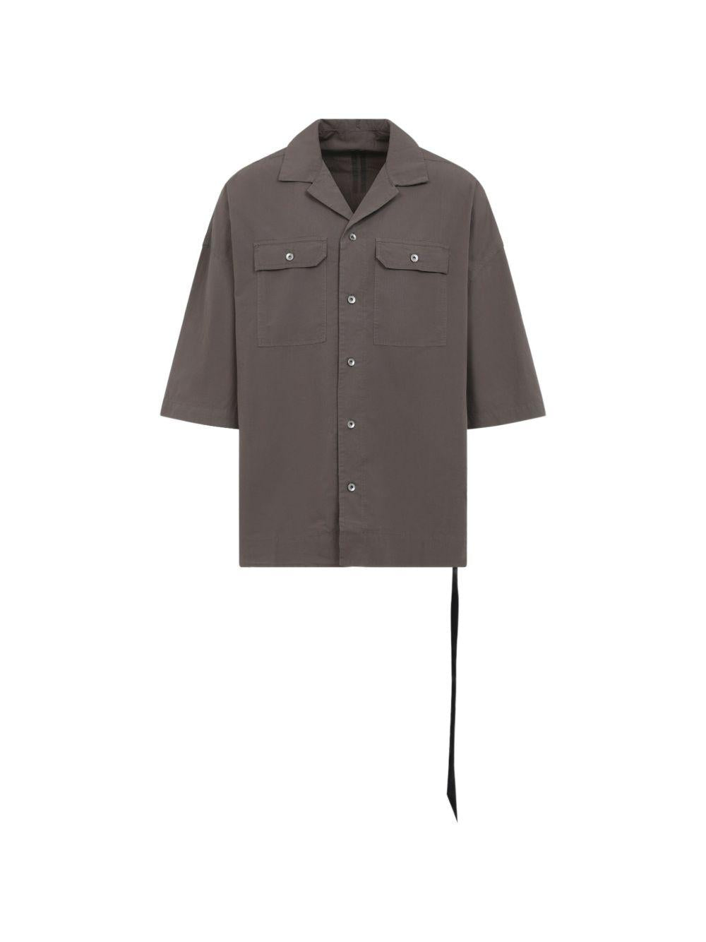 Camicia con tasche in grigio Rick owens drkshdw - uomo 
