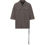 Camicia con tasche in grigio Rick owens drkshdw - uomo 