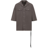 Camicia con tasche in grigio Rick owens drkshdw - uomo 