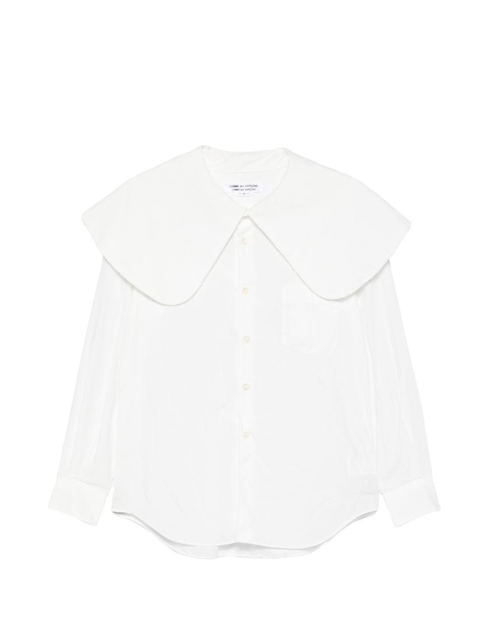 Camicia con colletto oversize in bianco Comme des garcons comme des garcons  - donna 
