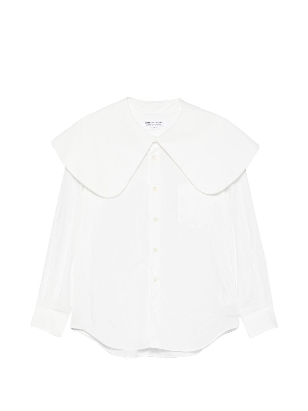 Camicia con colletto oversize in bianco Comme des garcons comme des garcons  - donna 