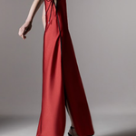 Abito con finitura satinata signature in rosso Temily - donna 